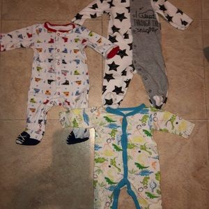 Button up footie pajamas